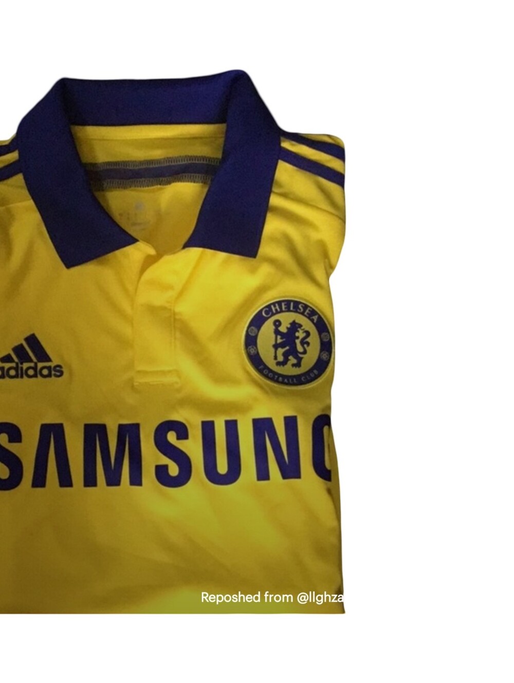 Adidas Chelsea Yellow & Blue Football Polo Shirt